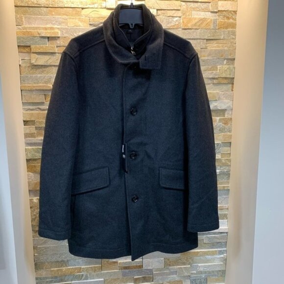 HUGO BOSS High Neck Boxy Coxtan Coat - Picture 3 of 6